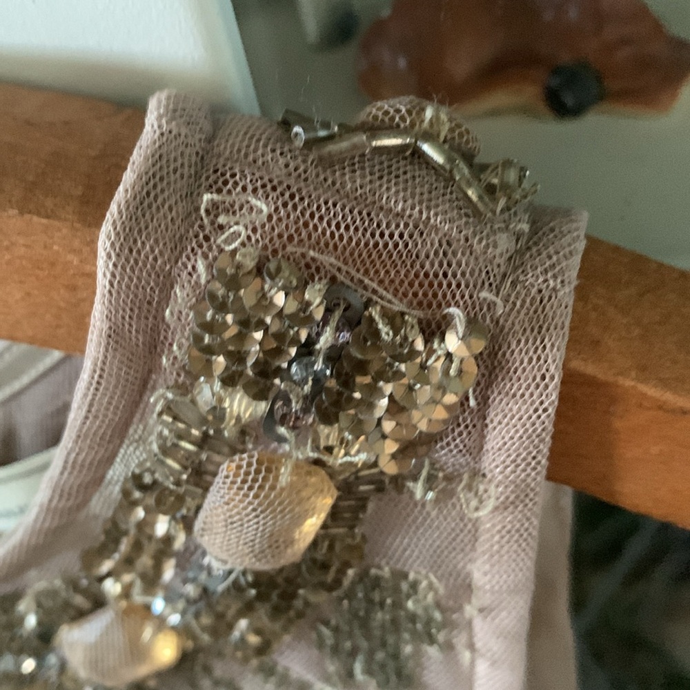 Moulinette Soeurs sz 4 Anthropologie dress beaded neckline - Picture 6 of 12